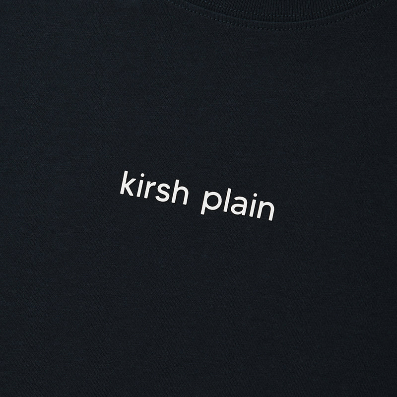 KIRSHプレーンワーディングポイントTシャツ【ダークネイビー】