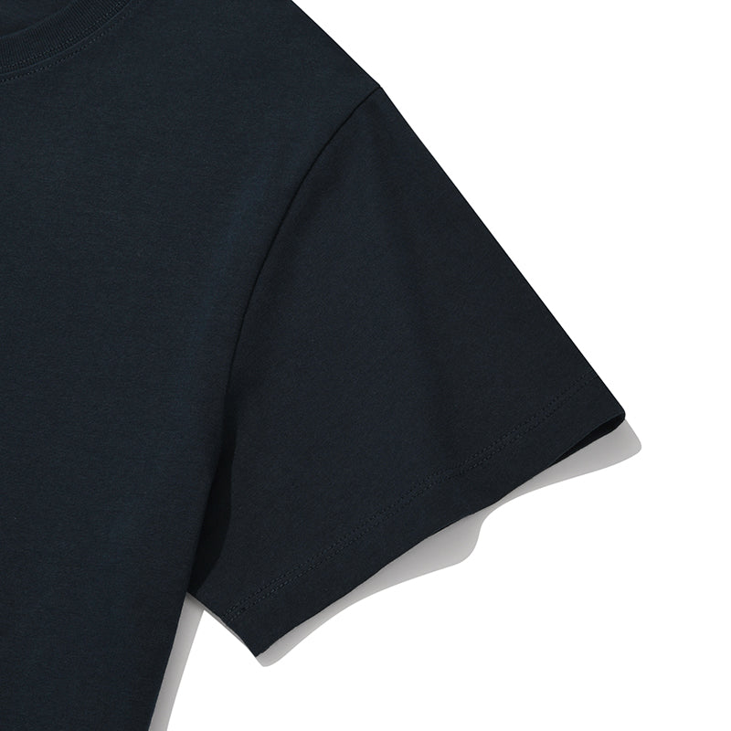 KIRSHプレーンワーディングポイントTシャツ【ダークネイビー】