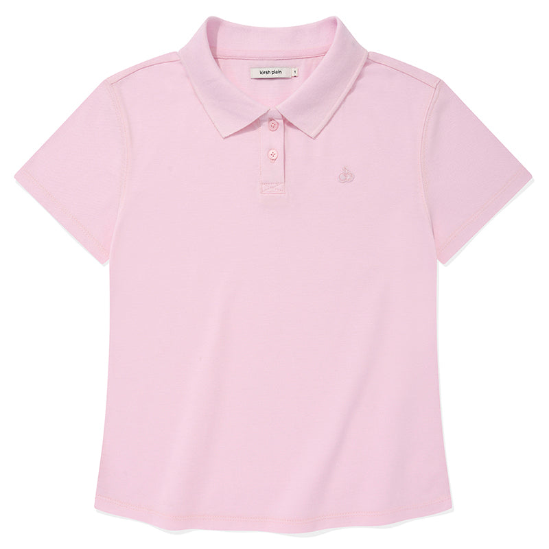 KIRSHプレーンスリムフィットピケTシャツ【ネイビー】