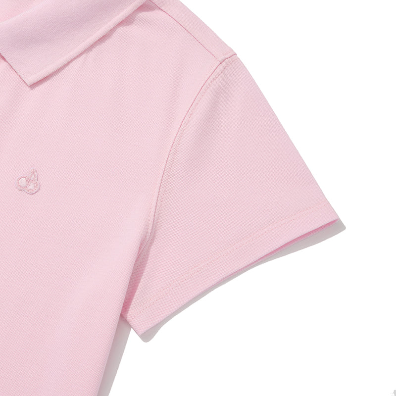 KIRSHプレーンスリムフィットピケTシャツ【ネイビー】