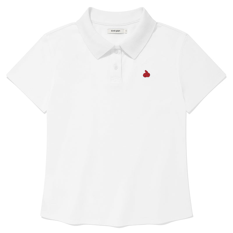 KIRSHプレーンスリムフィットピケTシャツ【ネイビー】
