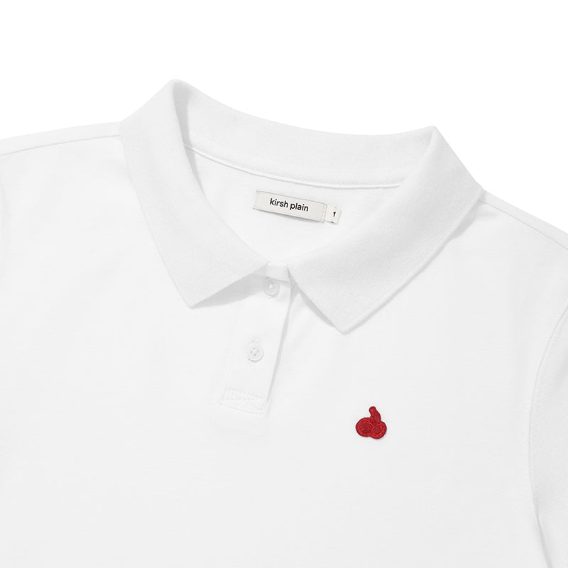 KIRSHプレーンスリムフィットピケTシャツ【ネイビー】