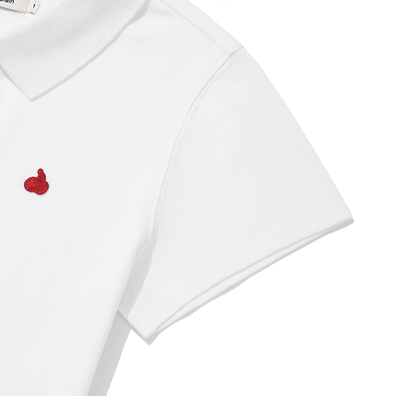 KIRSHプレーンスリムフィットピケTシャツ【ネイビー】