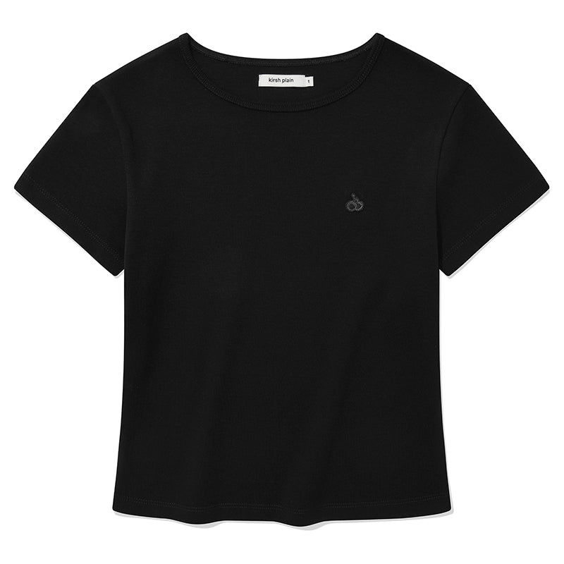 KIRSH プレーンスリムTシャツ【ダークグレー】