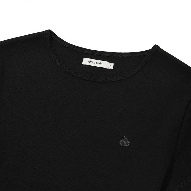 KIRSH プレーンスリムTシャツ【ダークグレー】