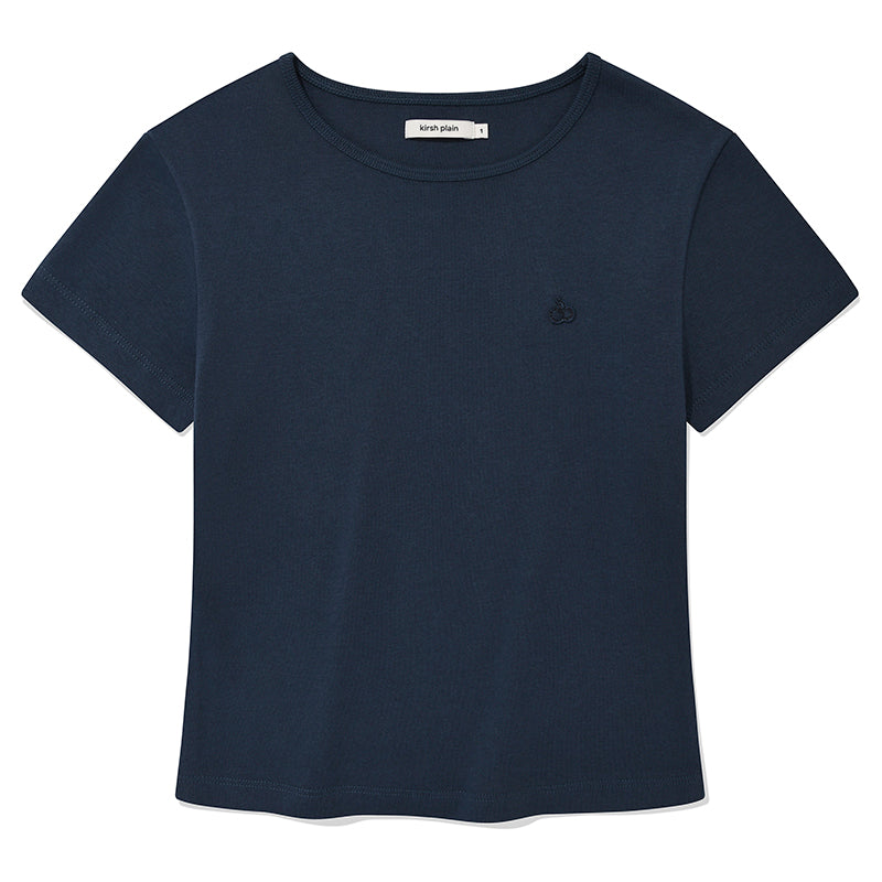 KIRSH プレーンスリムTシャツ【ダークグレー】