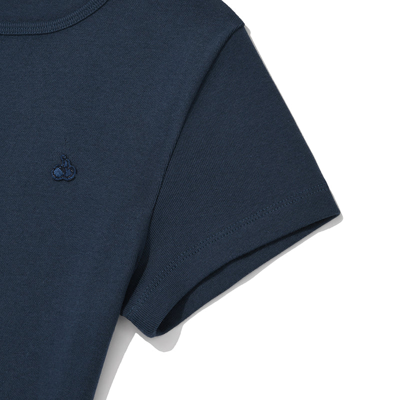 KIRSH プレーンスリムTシャツ【ダークグレー】