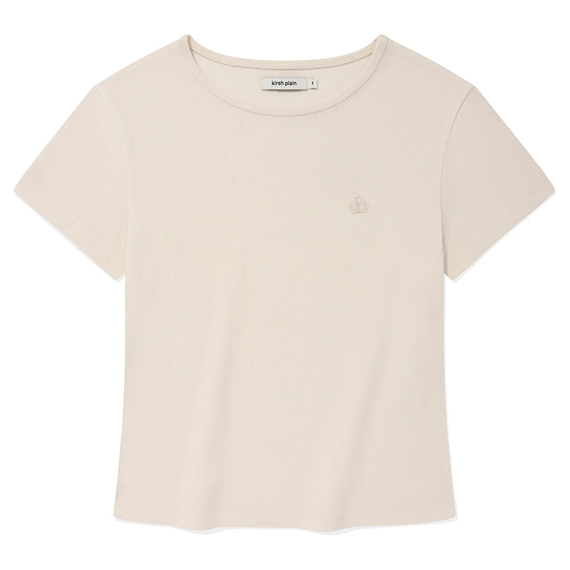 KIRSH プレーンスリムTシャツ【ダークグレー】