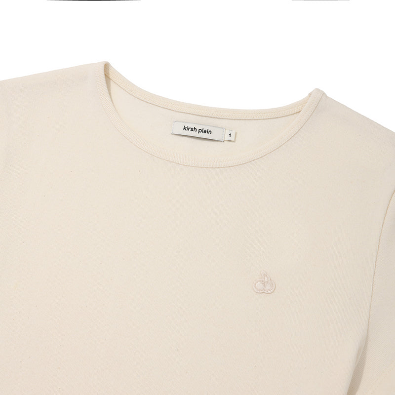 KIRSH プレーンスリムTシャツ【ダークグレー】