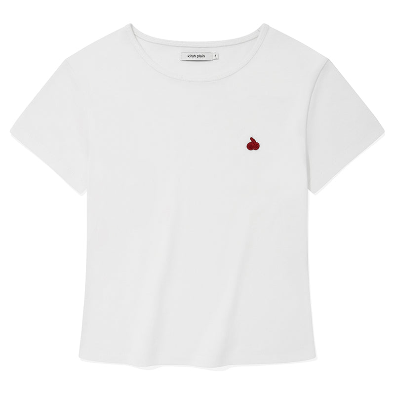 KIRSH プレーンスリムTシャツ【ダークグレー】