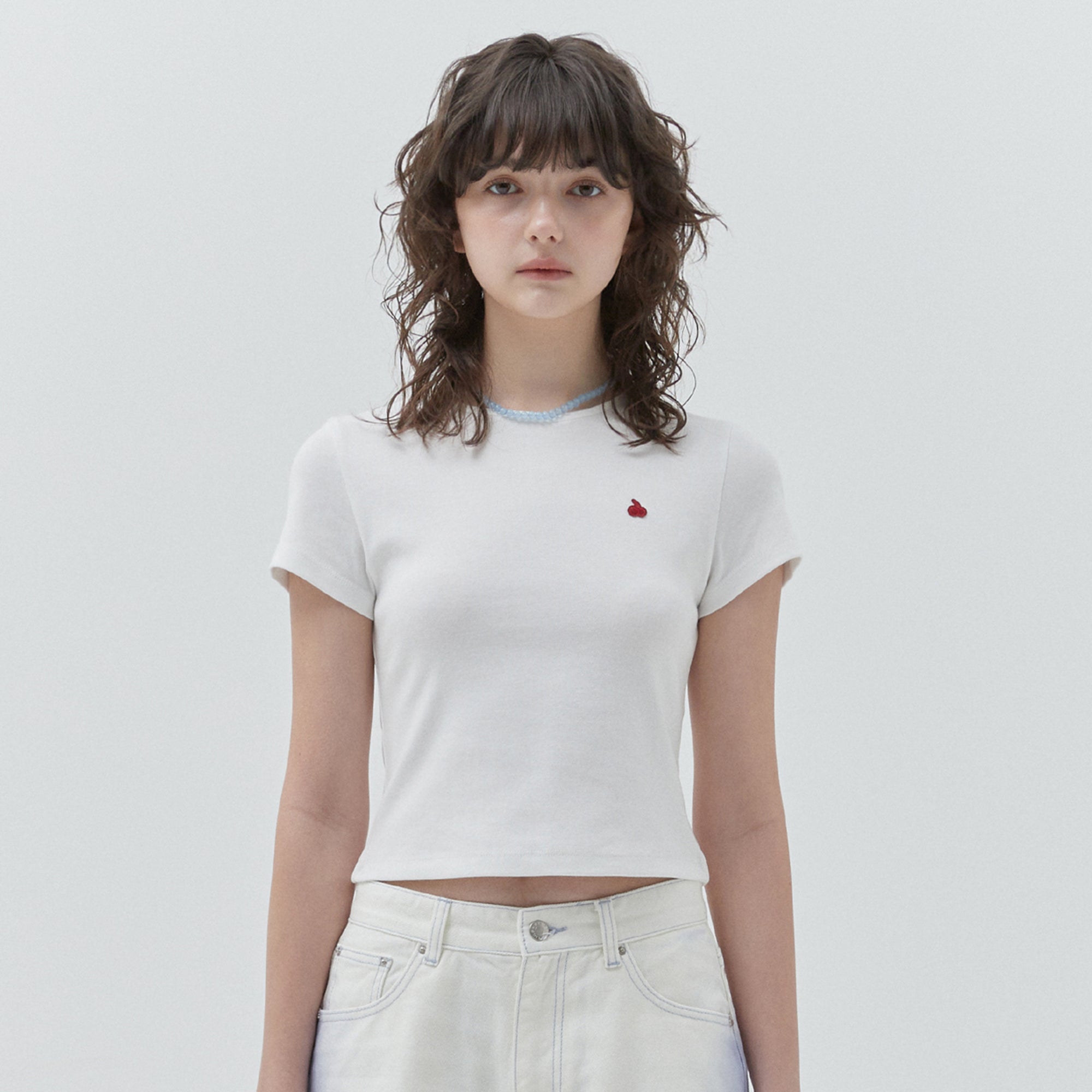 KIRSH プレーンスリムTシャツ【ダークグレー】
