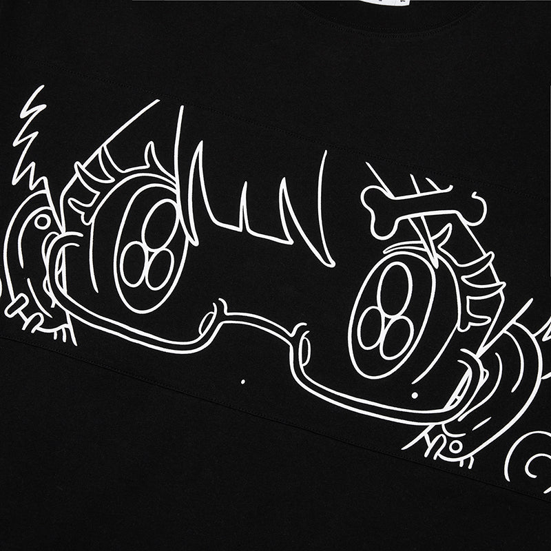 KIRSH X SUNONEBIRD ビックオーバーアイTシャツ【ネイビー】