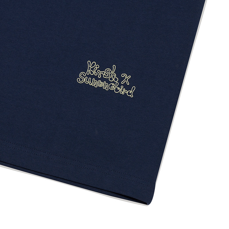 KIRSH X SUNONEBIRD ビックオーバーアイTシャツ【ネイビー】