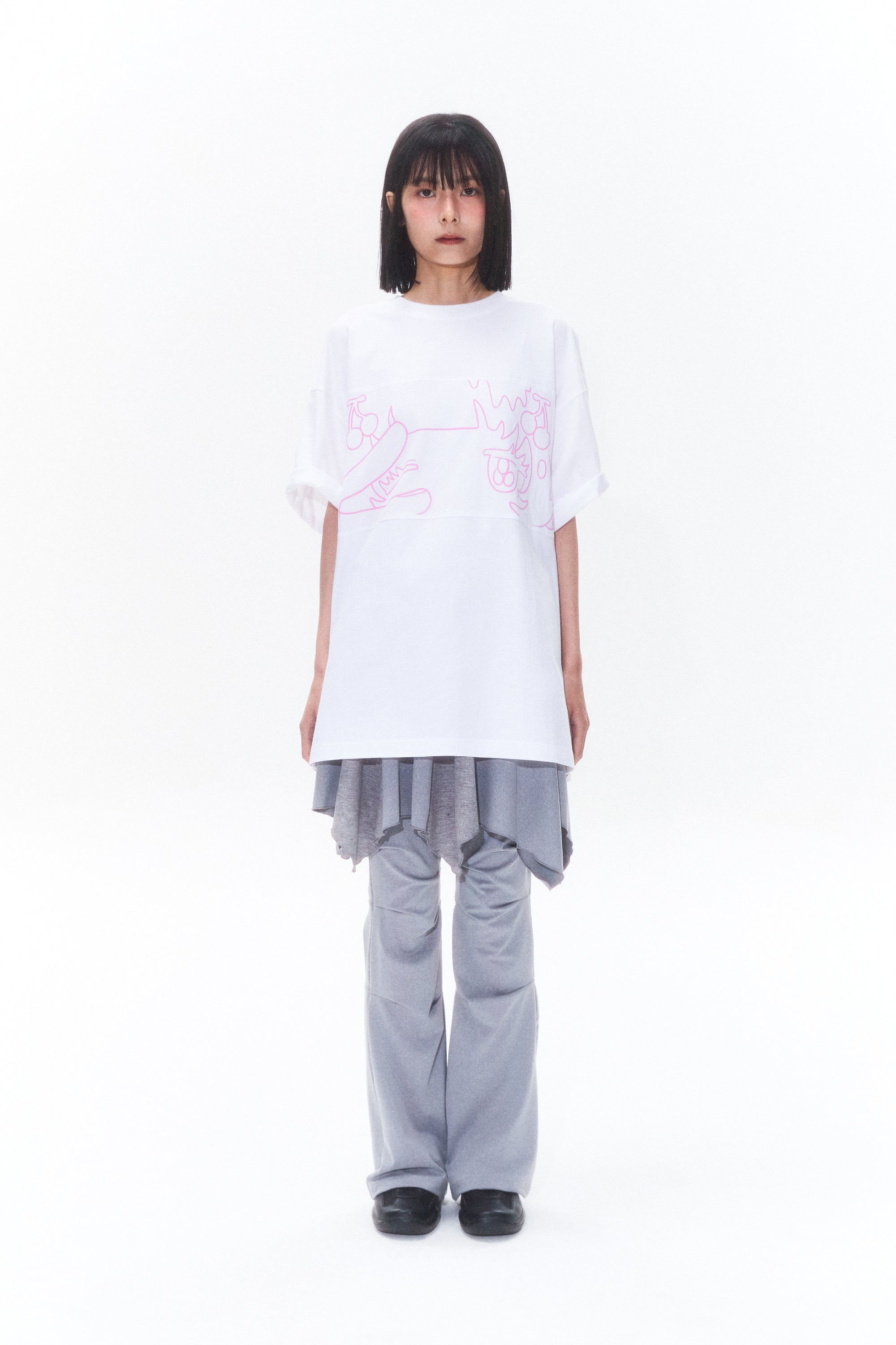 KIRSH X SUNONEBIRD ビックオーバーアイTシャツ【ネイビー】