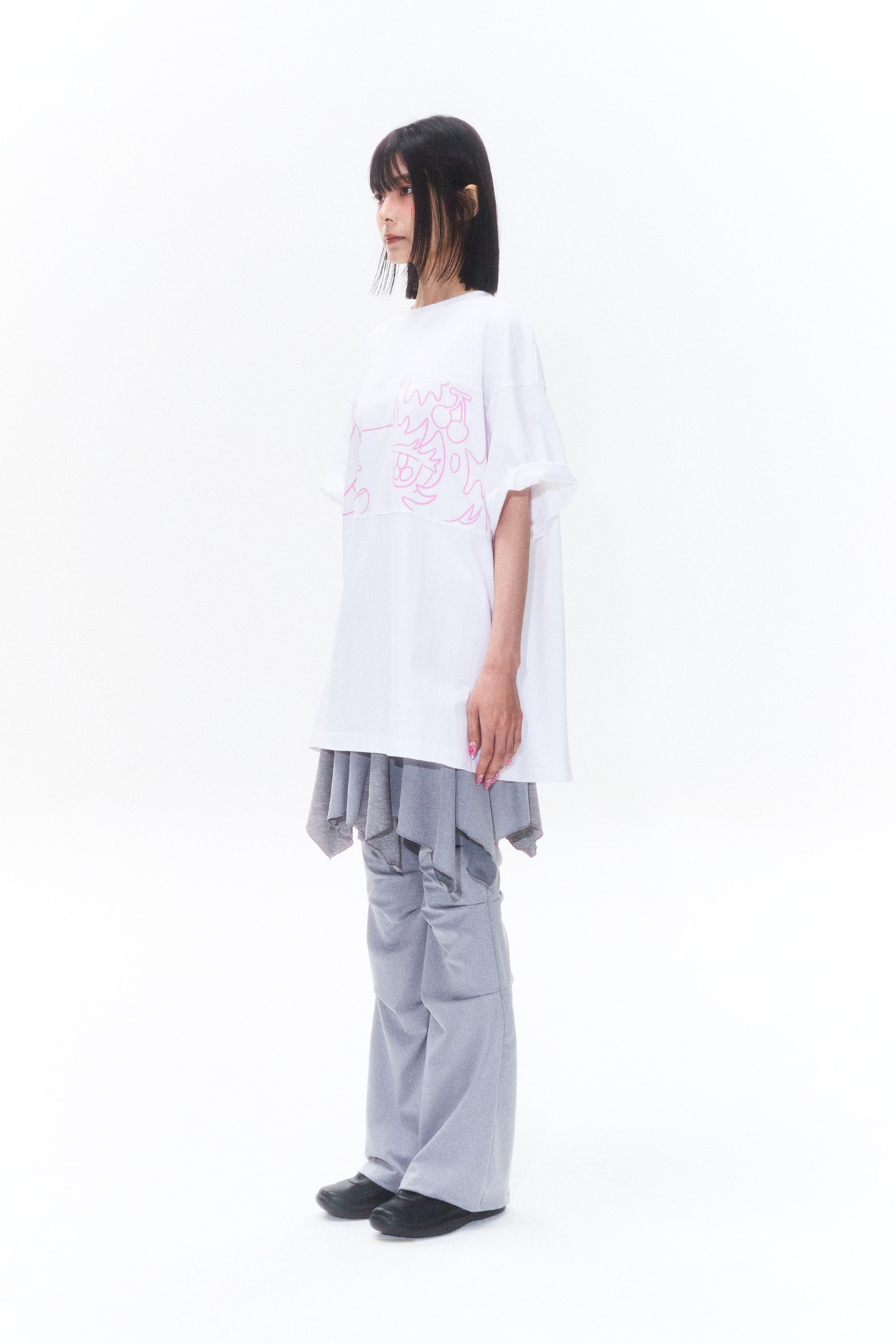 KIRSH X SUNONEBIRD ビックオーバーアイTシャツ【ネイビー】