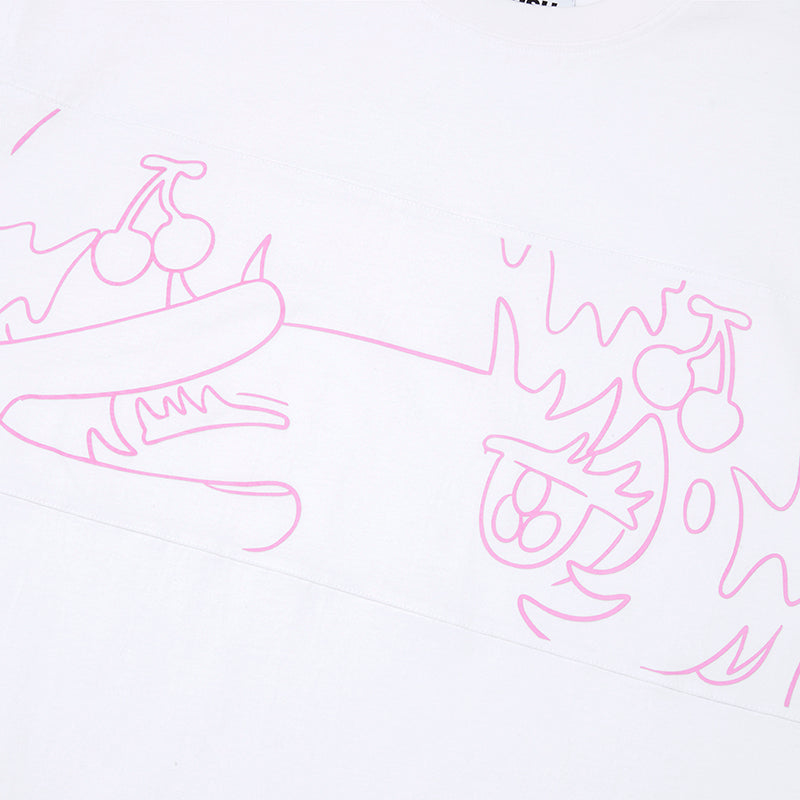 KIRSH X SUNONEBIRD ビックオーバーアイTシャツ【ネイビー】