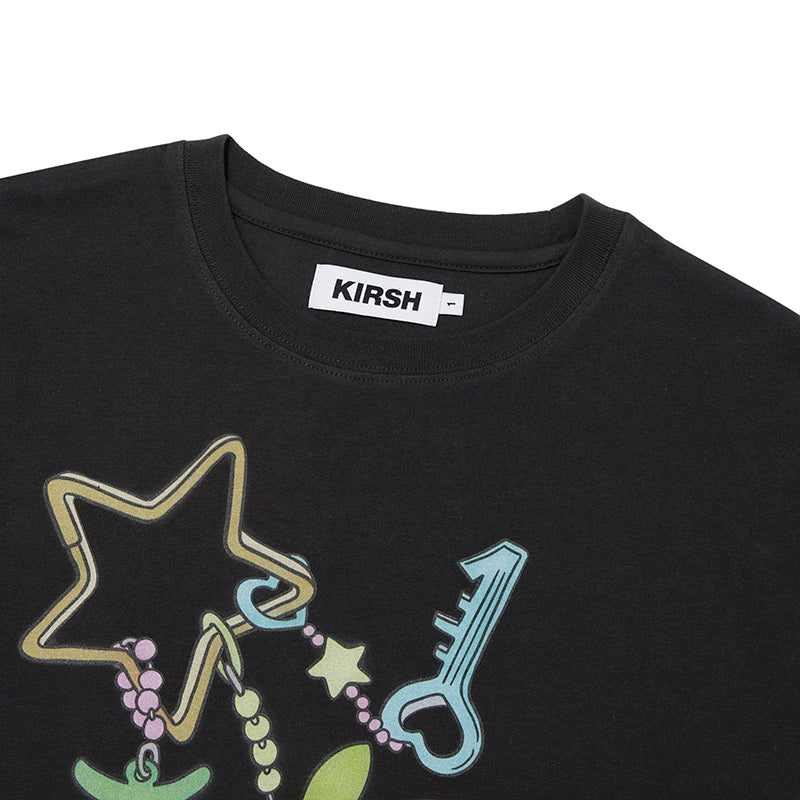 KIRSH X SUNONEBIRD グラフィックルーズフィットTシャツ【ホワイト】