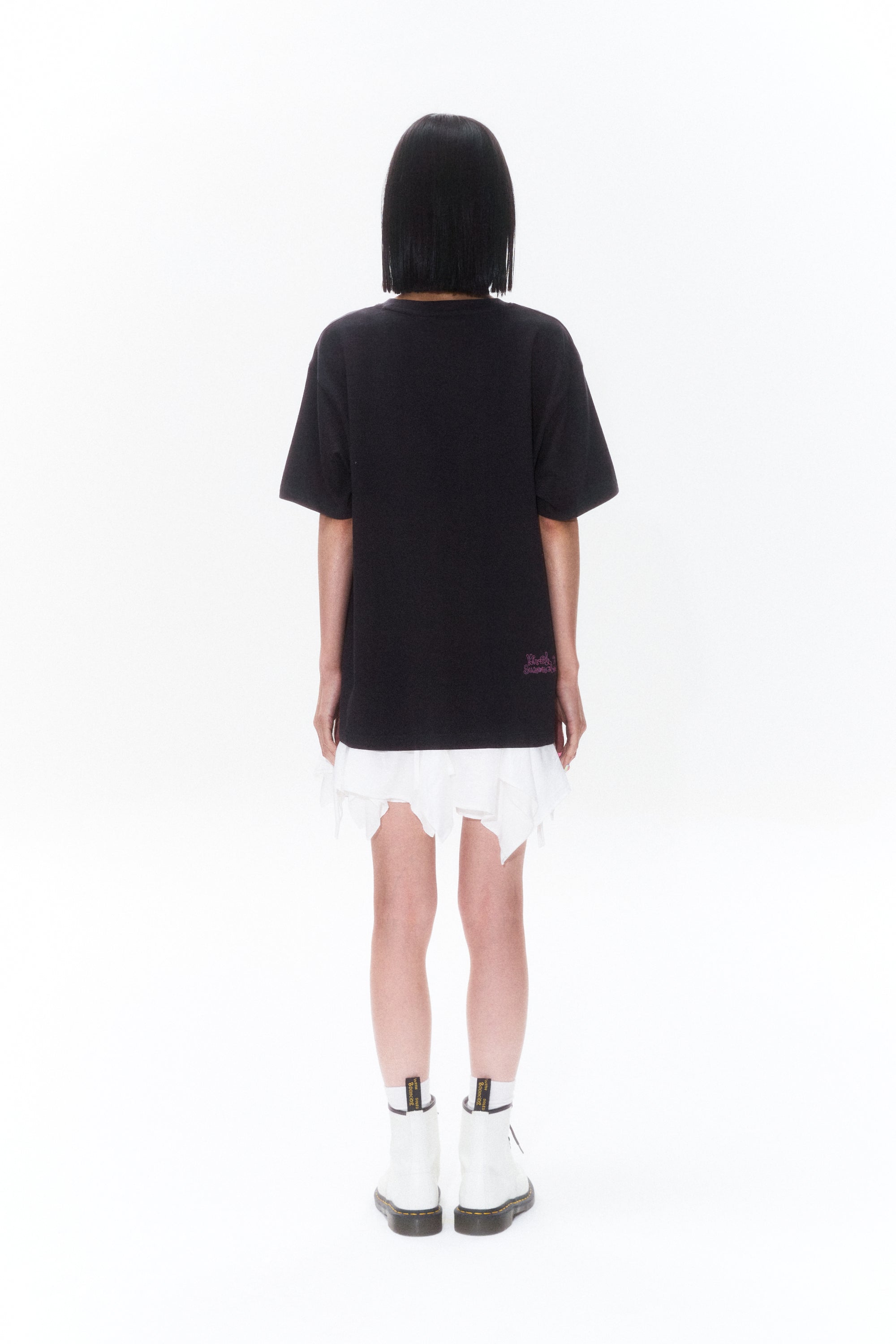 KIRSH X SUNONEBIRD グラフィックルーズフィットTシャツ【ホワイト】