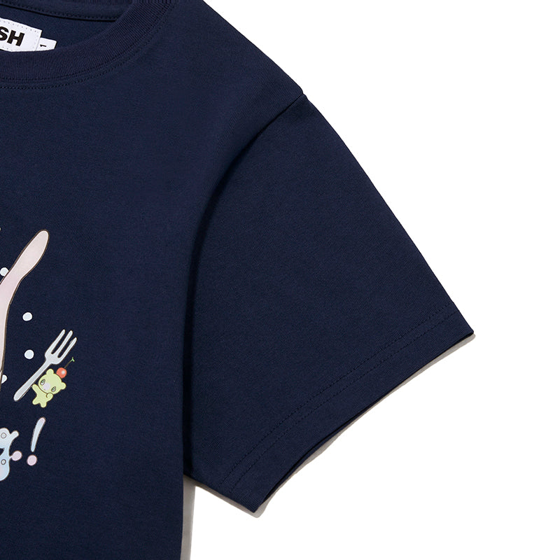 KIRSH X SUNONEBIRD グラフィックスタンダードフィットTシャツ【メランジグレー】