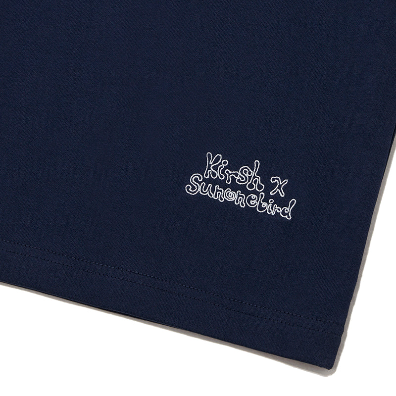 KIRSH X SUNONEBIRD グラフィックスタンダードフィットTシャツ【メランジグレー】