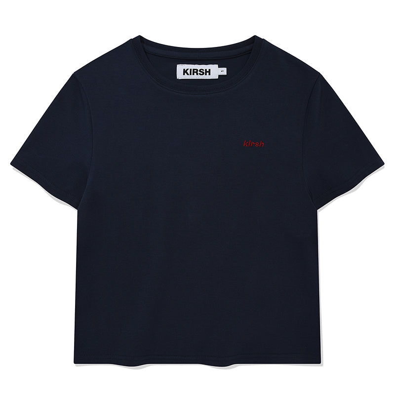 ストライプレイヤード2パックTシャツ【ネイビー】