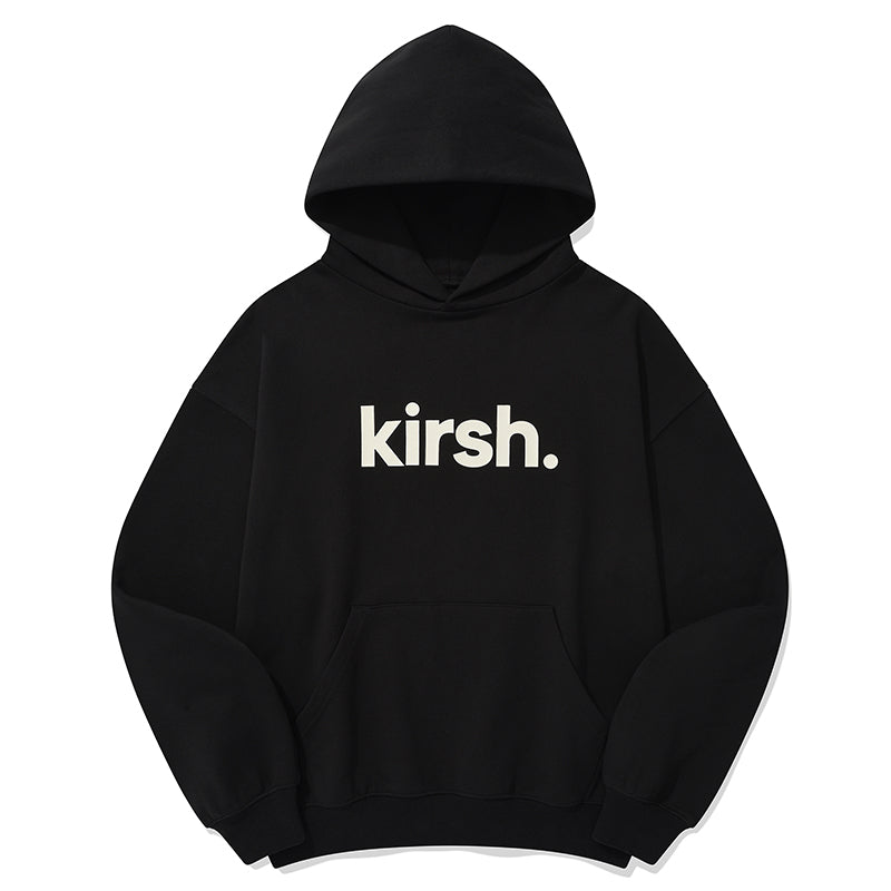 KIRSH ワーディングロゴルーズフィットフーディ【ピンク】