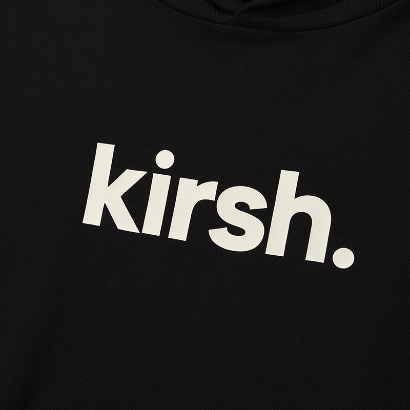 KIRSH ワーディングロゴルーズフィットフーディ【ピンク】