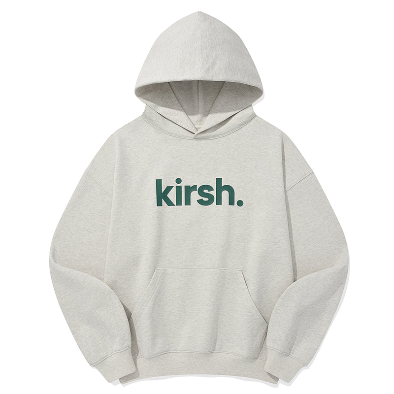 KIRSH ワーディングロゴルーズフィットフーディ【ピンク】