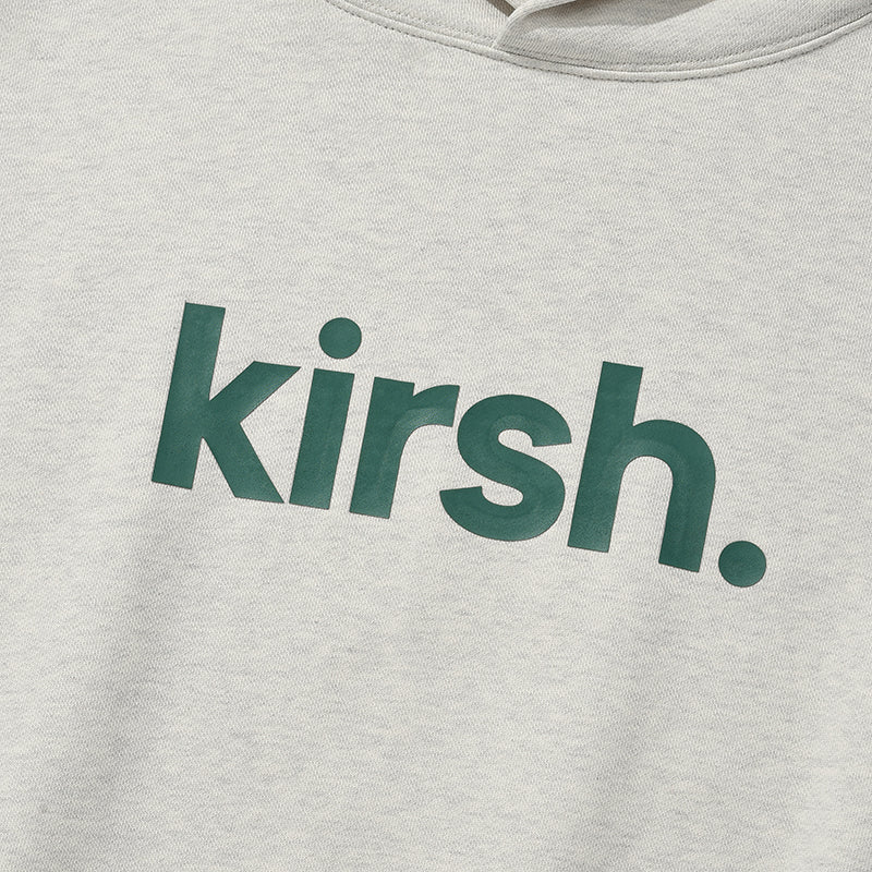 KIRSH ワーディングロゴルーズフィットフーディ【ピンク】