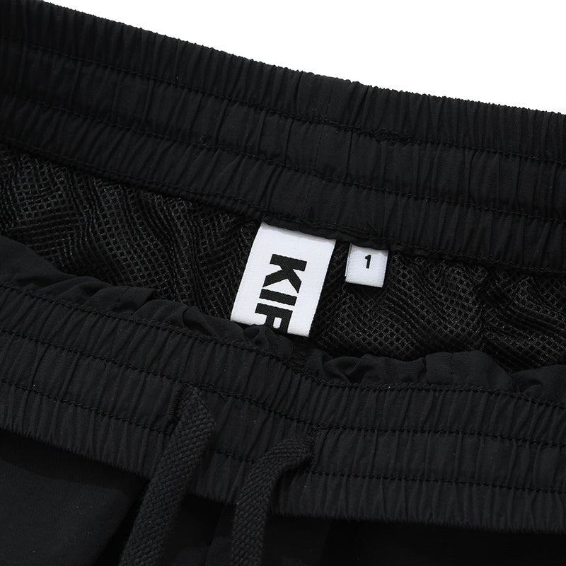 モノチェリーバンディングウーブンハーフパンツ【ブラック】