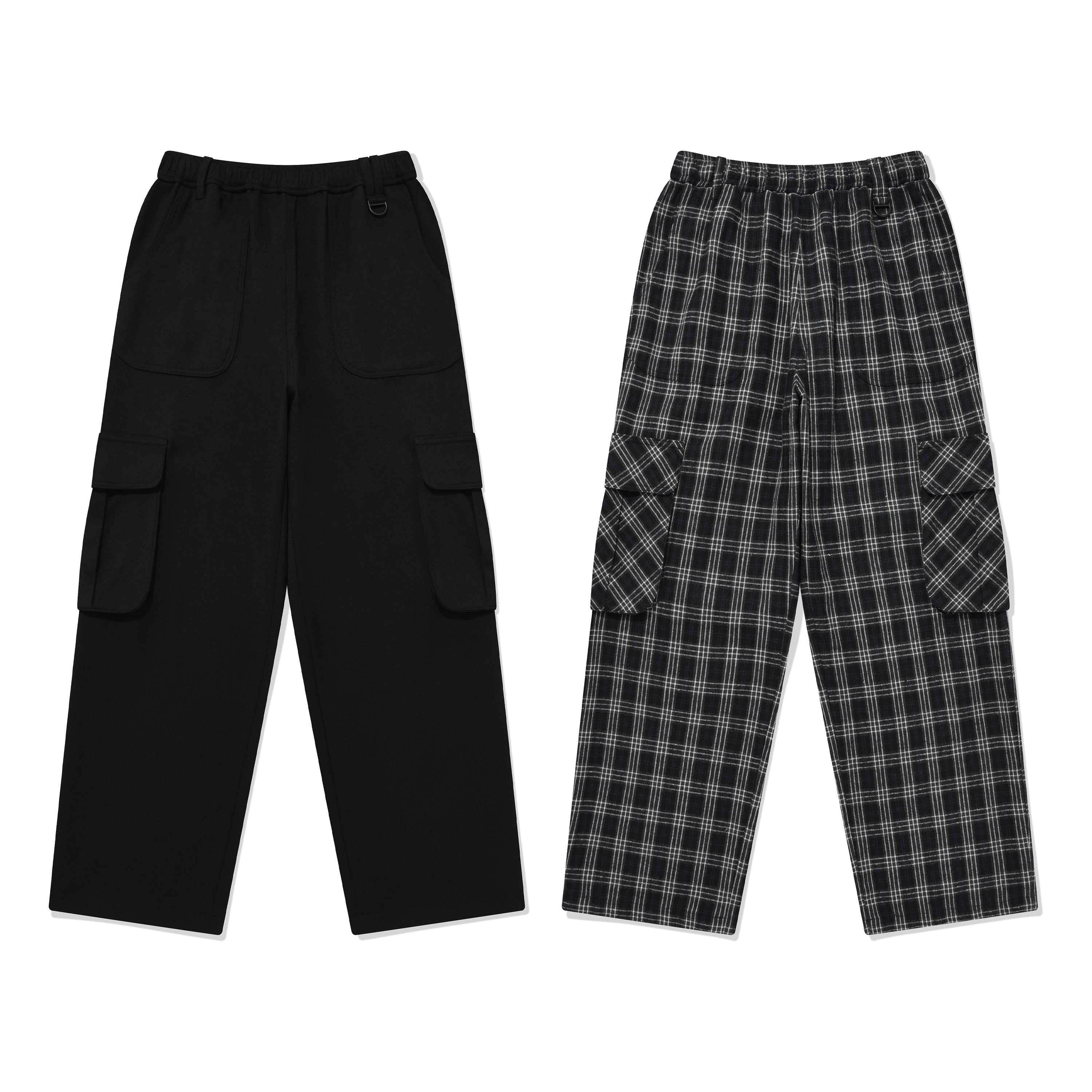 UNI ポイントポケットカーゴパンツ【ブラック】