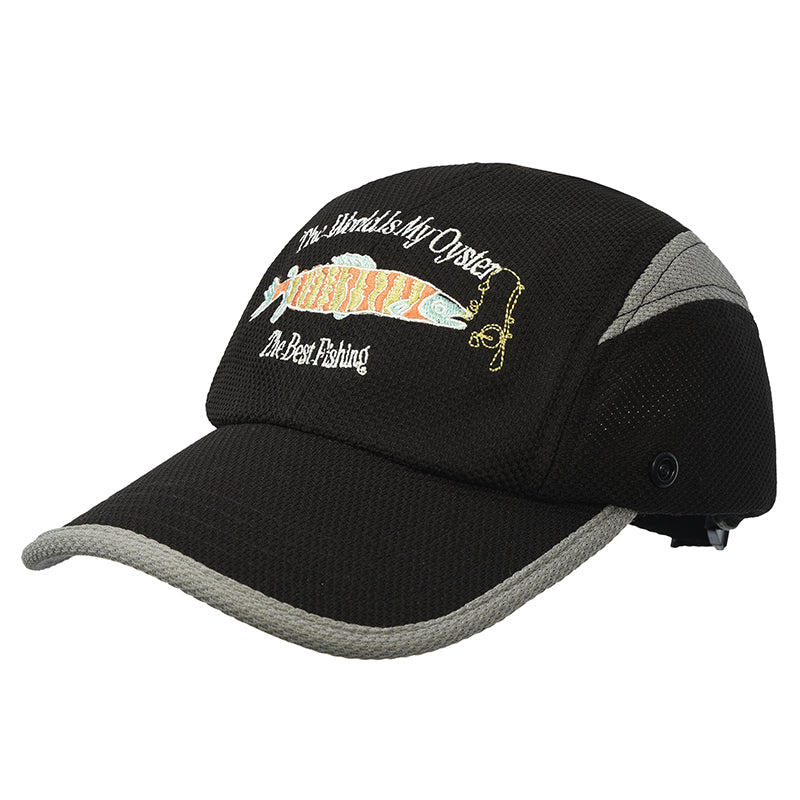 フィッシングメッシュボールキャップ【ブラック】