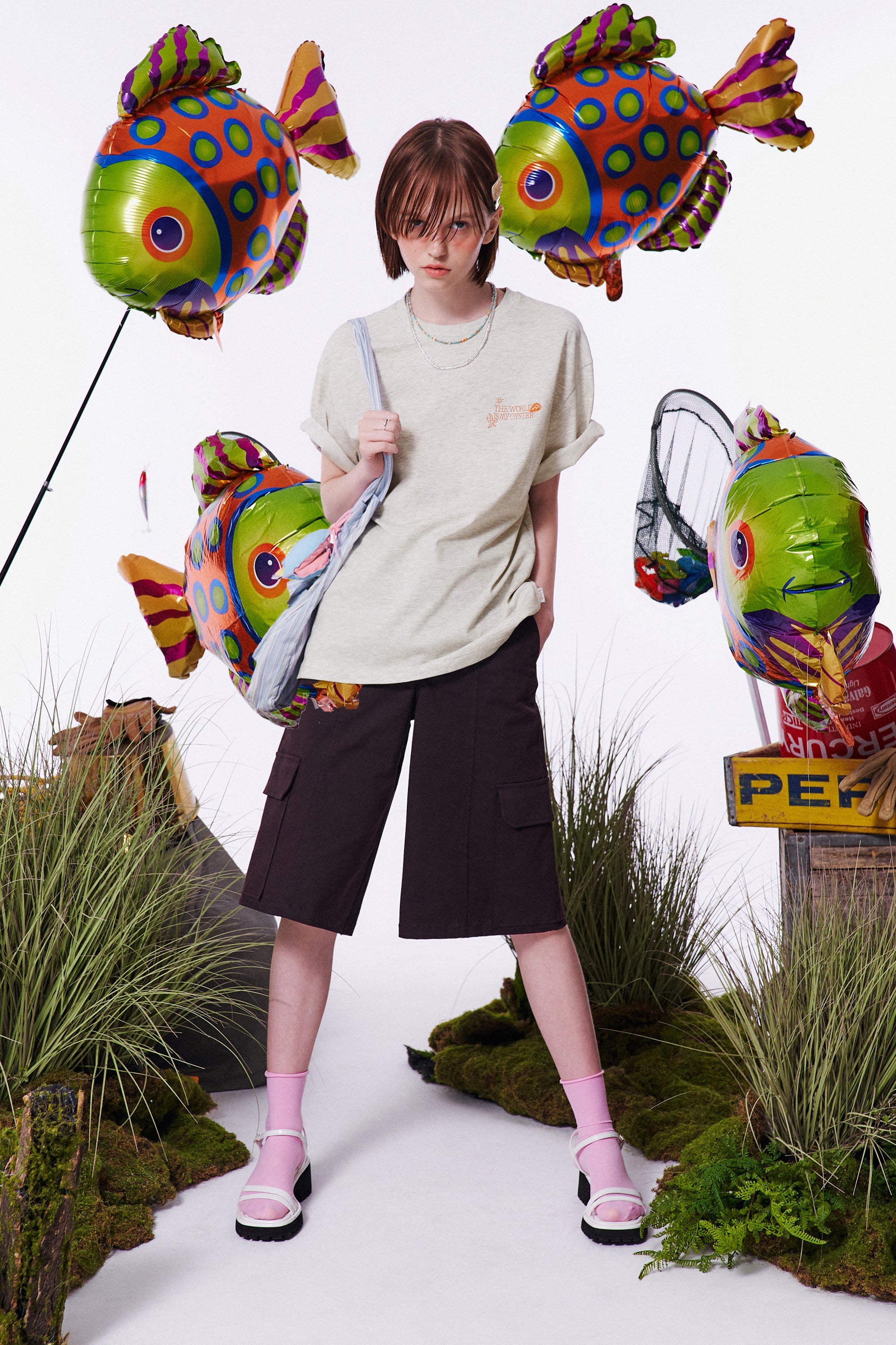 ユニオイスターグラフィックTシャツ【オレンジ】