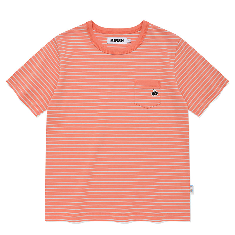 ユニブルーカームストライプTシャツ【ネイビー】