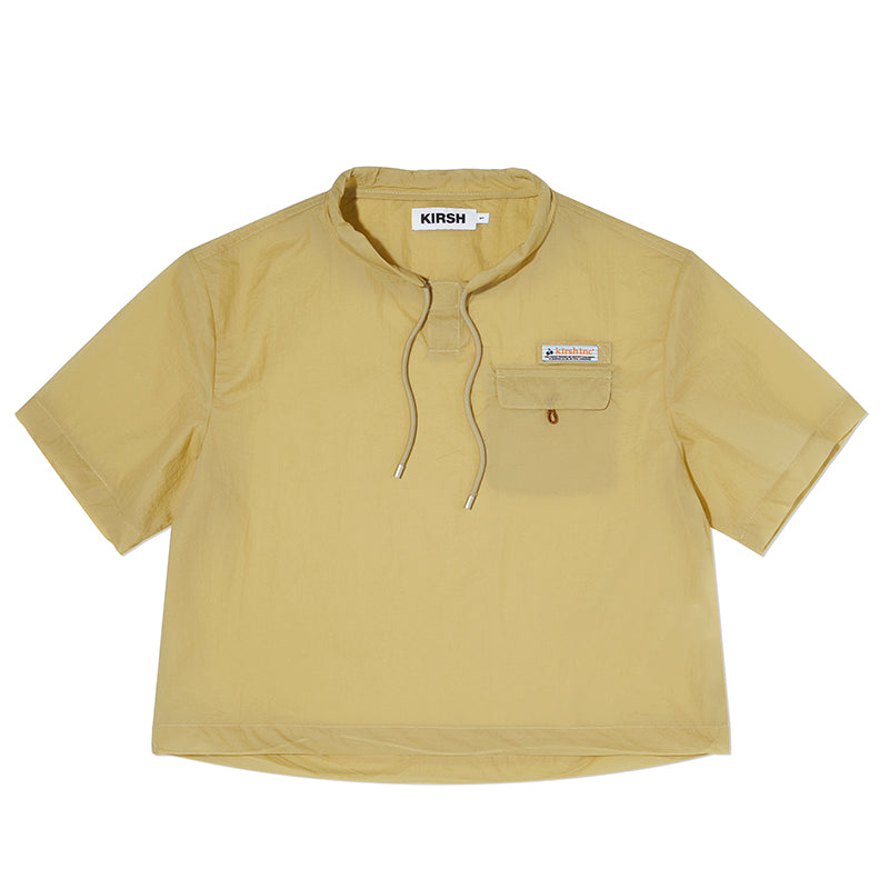 ユニポケットポイントウーブンTシャツ【ベージュ】