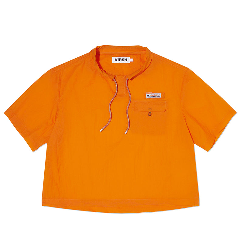ユニポケットポイントウーブンTシャツ【オレンジ】