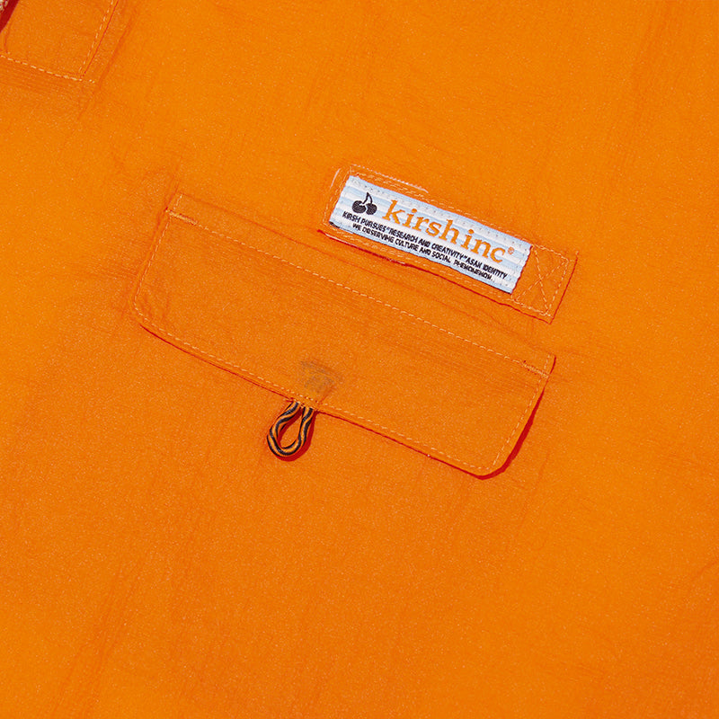 ユニポケットポイントウーブンTシャツ【オレンジ】
