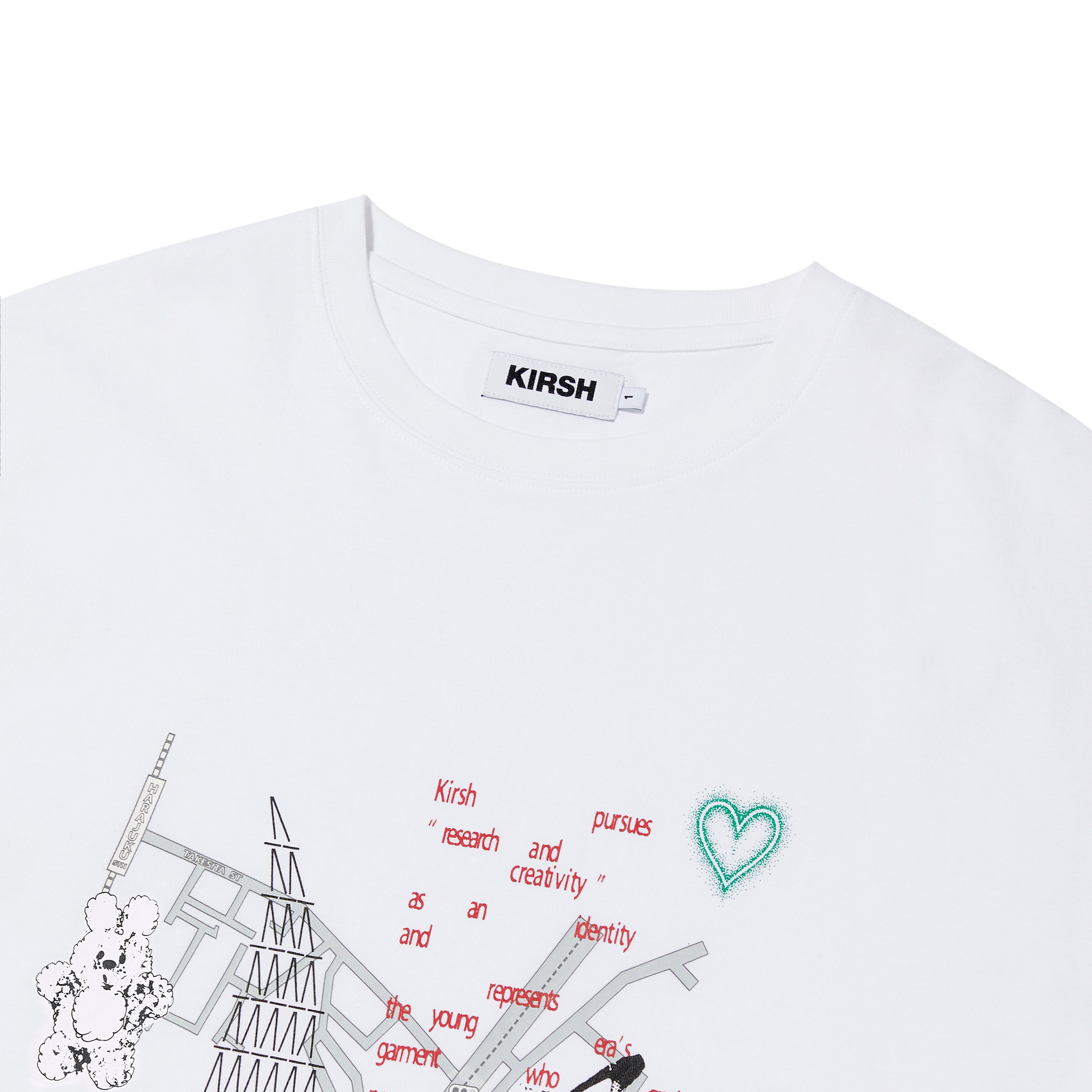 【日本限定】KIRSH X TOKYO シティアートワークTシャツ【ホワイト】