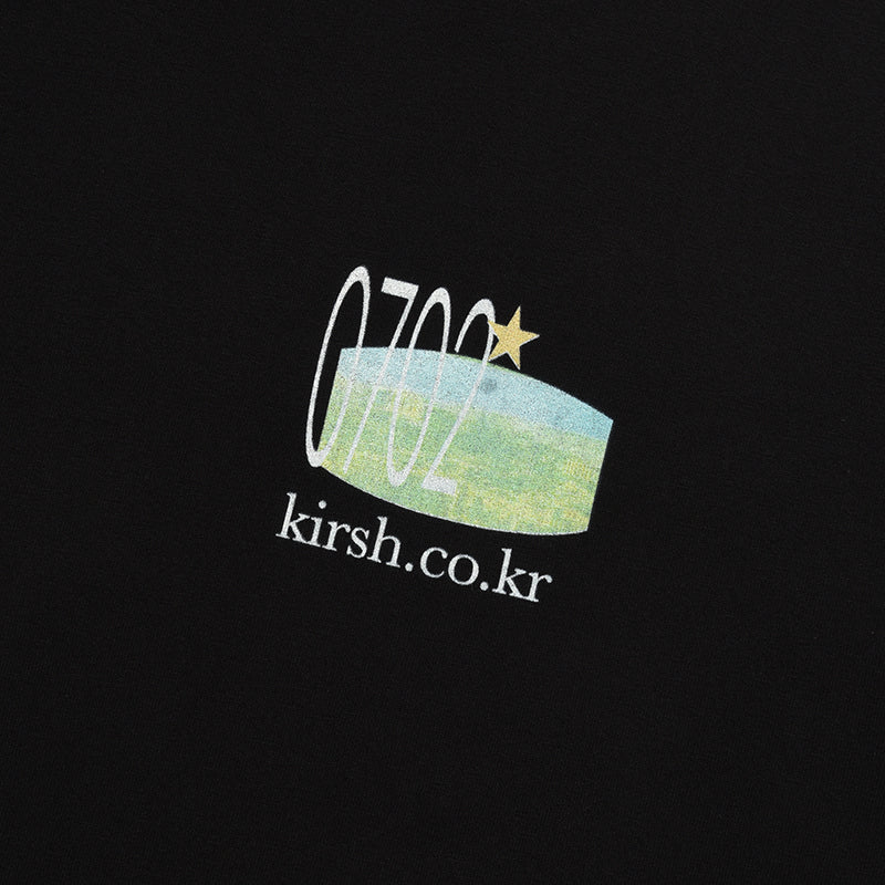 UNI ユースホステル グラフィックTシャツ【ブラック】