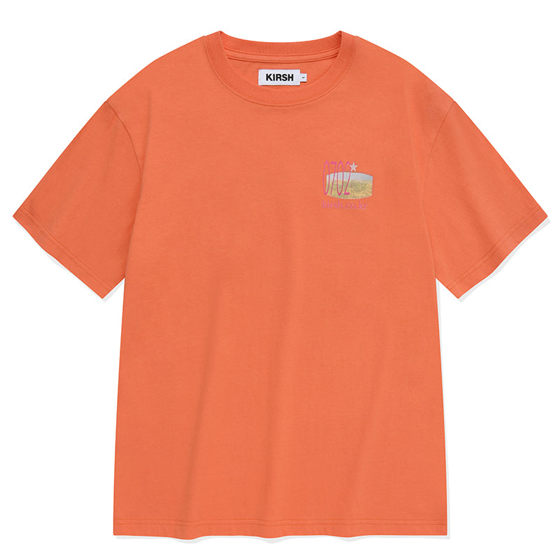 UNI ユースホステル グラフィックTシャツ【オレンジ】
