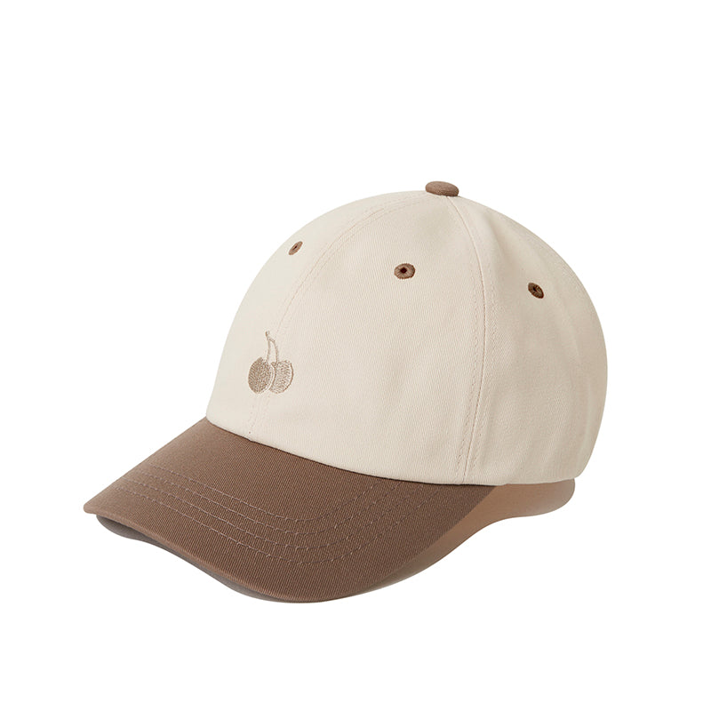 モノチェリーカラーミックスボールキャップ【クリーム】