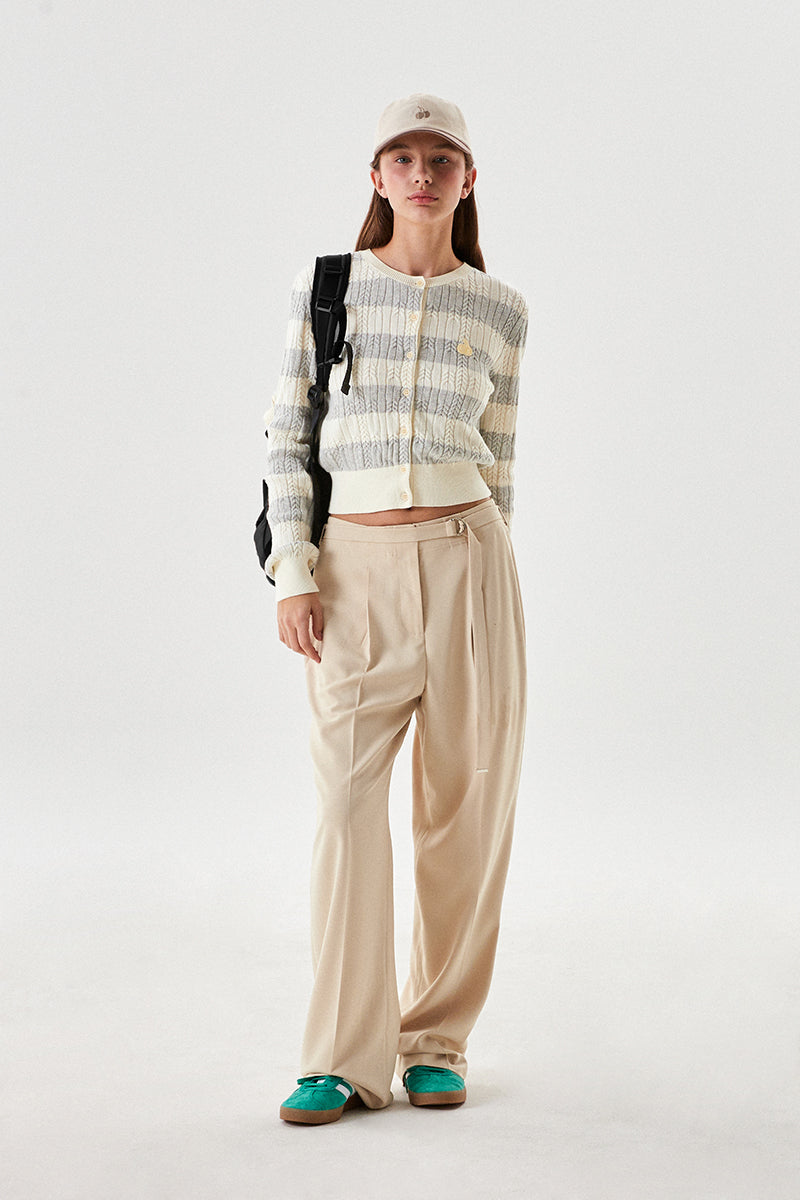 モノチェリーカラーミックスボールキャップ【クリーム】