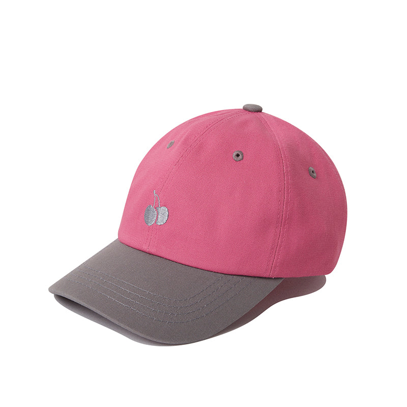 モノチェリーカラーミックスボールキャップ【ピンク】