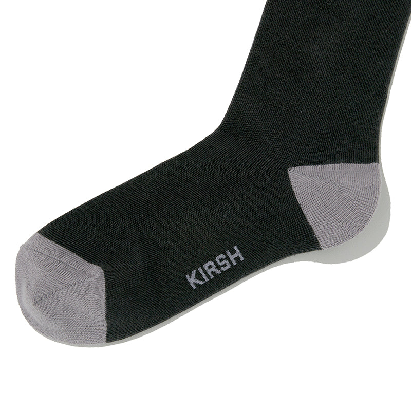 スモールチェリーカラーコンビネーションソックス【チャコール】