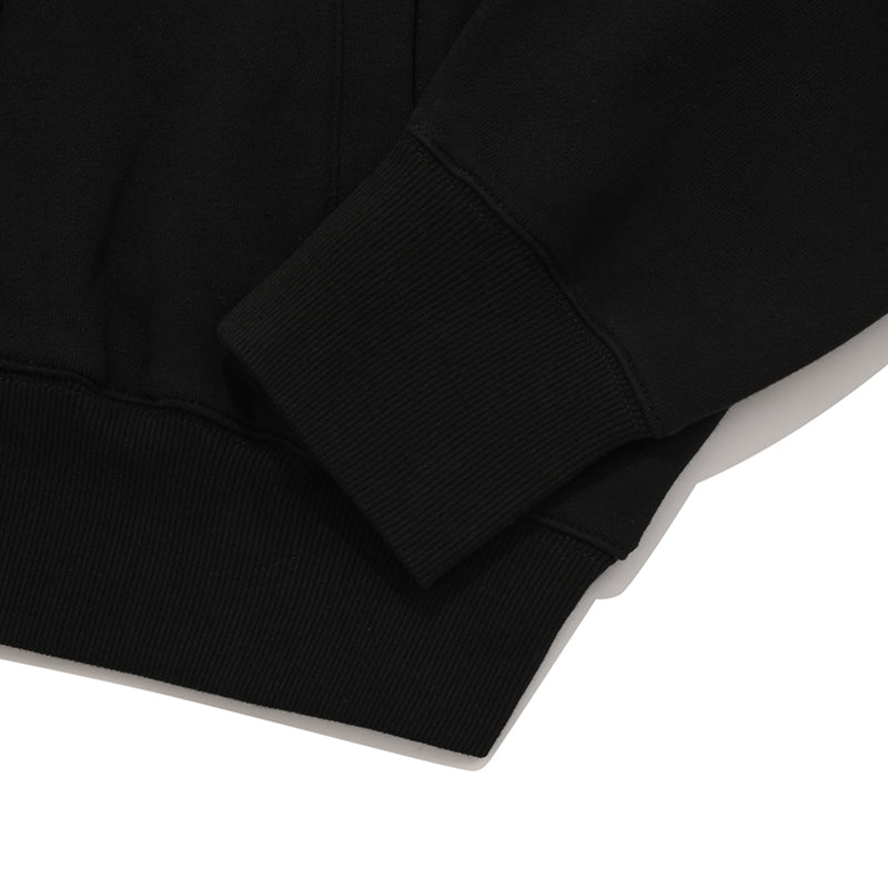 ウィッティバニーボタンフーディージップアップ【ブラック】