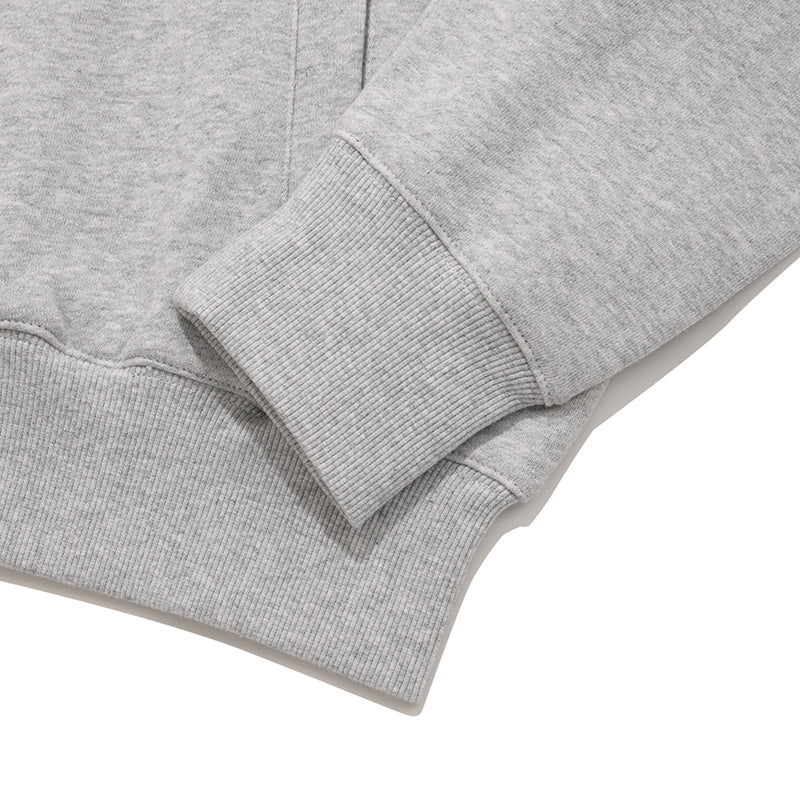 ウィッティバニーボタンフーディージップアップ【メランジグレー】