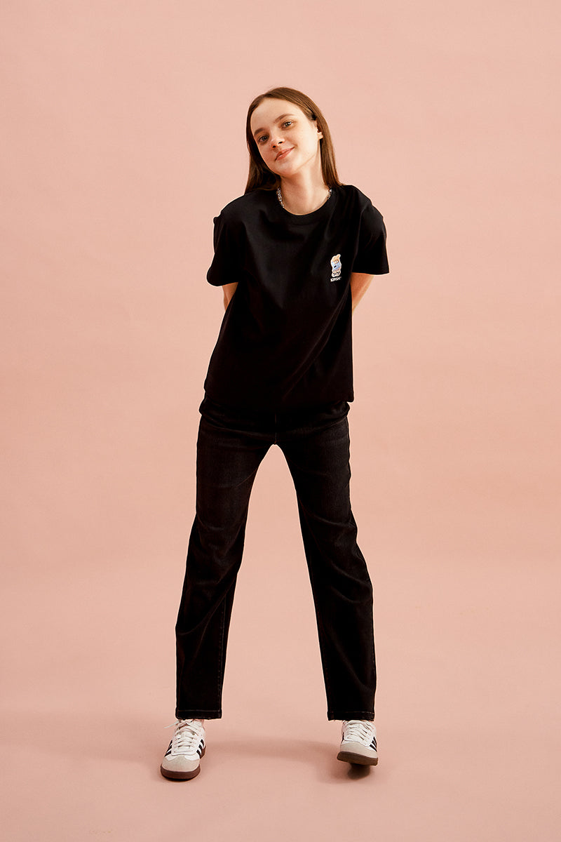 ウィッティバニーワッペンTシャツ【ブラック】