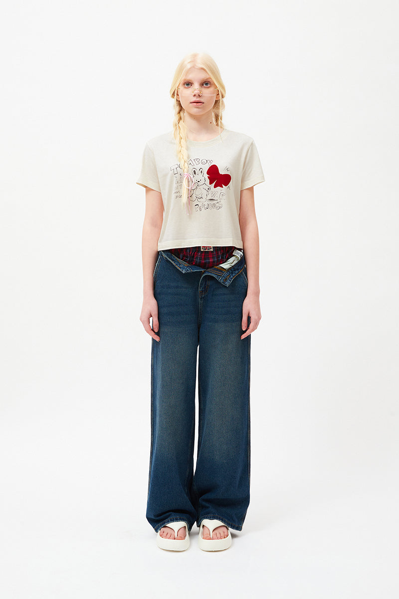 ウィッティバニートムボーイ Tシャツ【アイボリー】