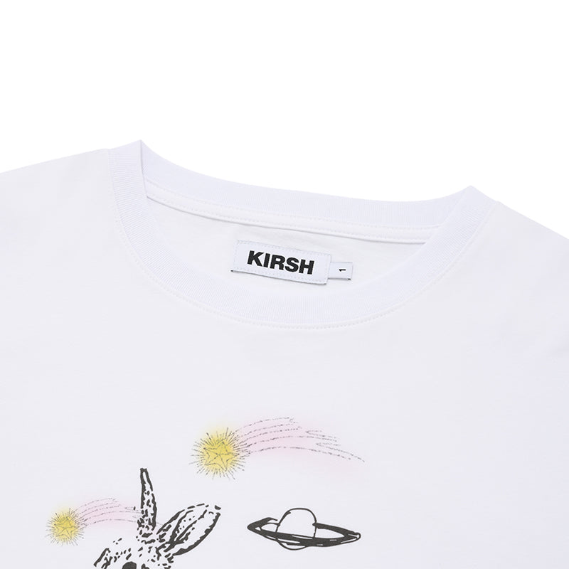 ウィッティバニースケッチクロップTシャツ【ホワイト】