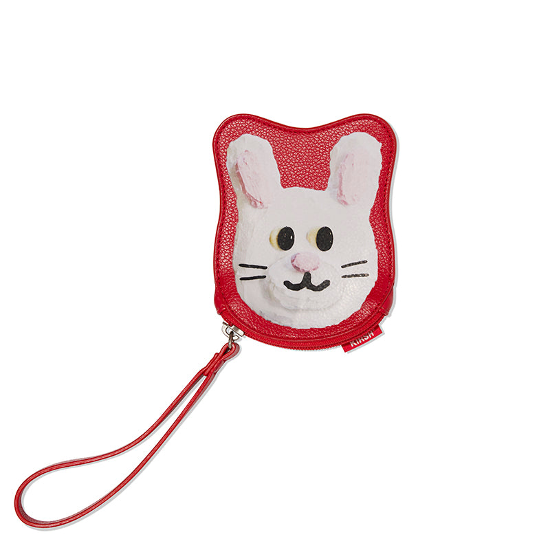WITTY BUNNY HOLIDAY POUCH【RED】